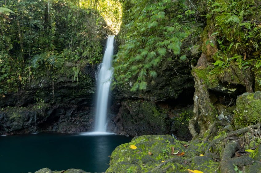 Afu Aau Waterfall (Olemoe Falls), Near Vailoa, Savai’i, Samoa
